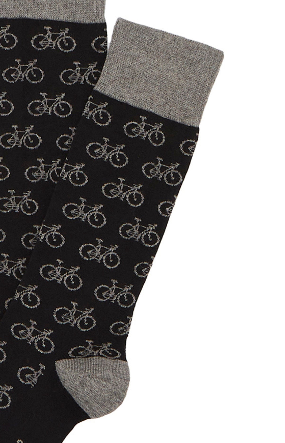 arthur-bob-petits-v-los-chaussettes-homme-coton-bio-noires image 2