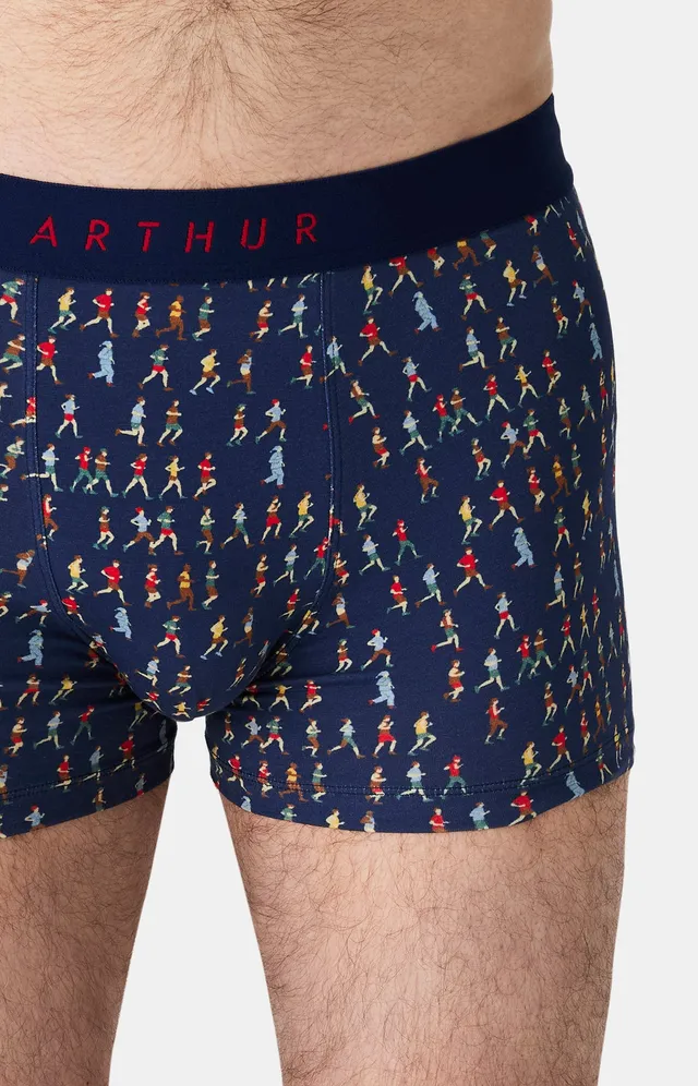 arthur-bob-marathon-boxer-homme-marine-coton-bio image 1