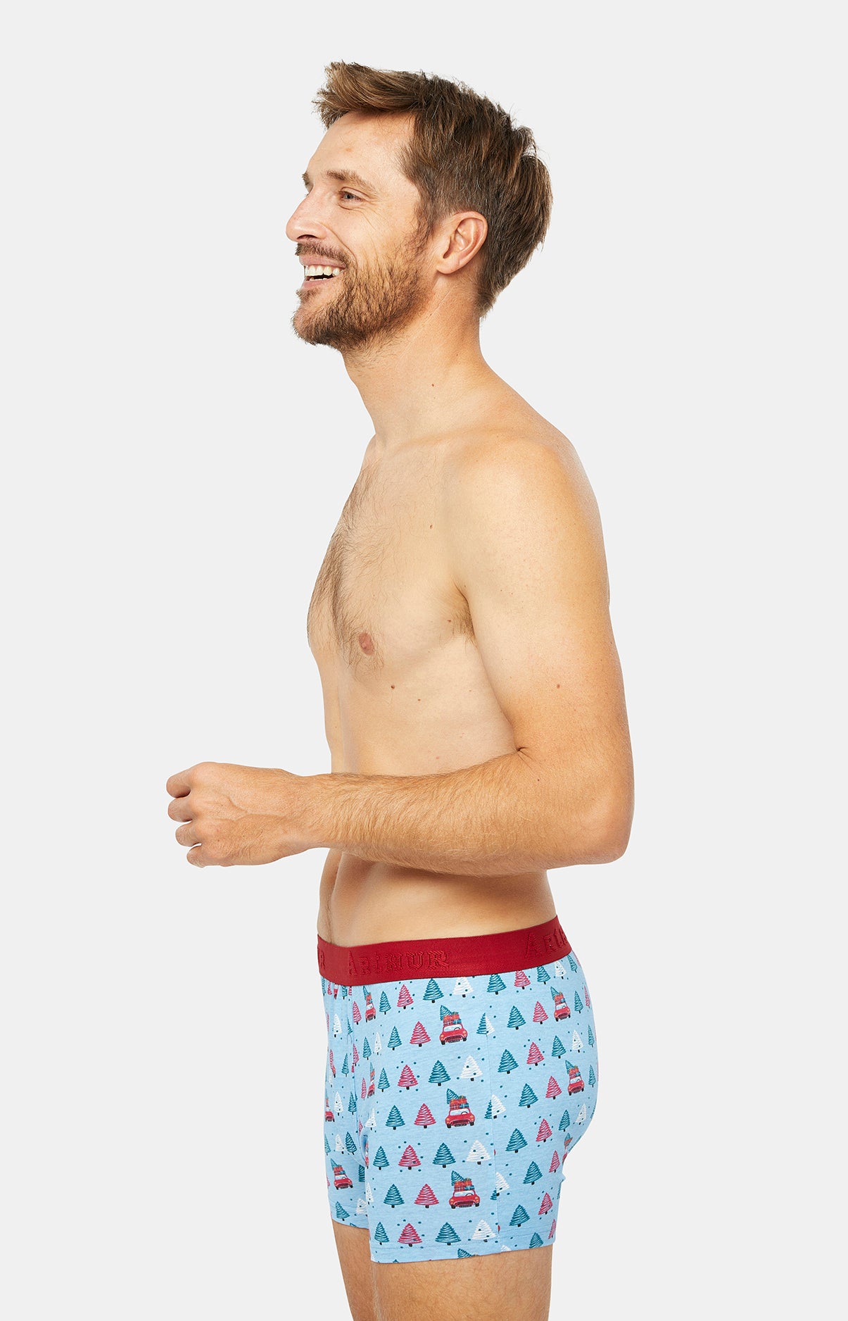 arthur-bob-sapin-boxer-homme-jean-coton-fantaisie image 4