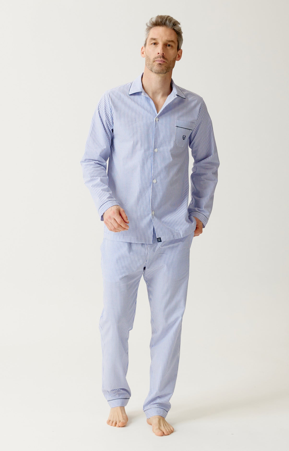 arthur-bob-rayure-bleue-pyjama-homme-bleu-coton-bio image 7