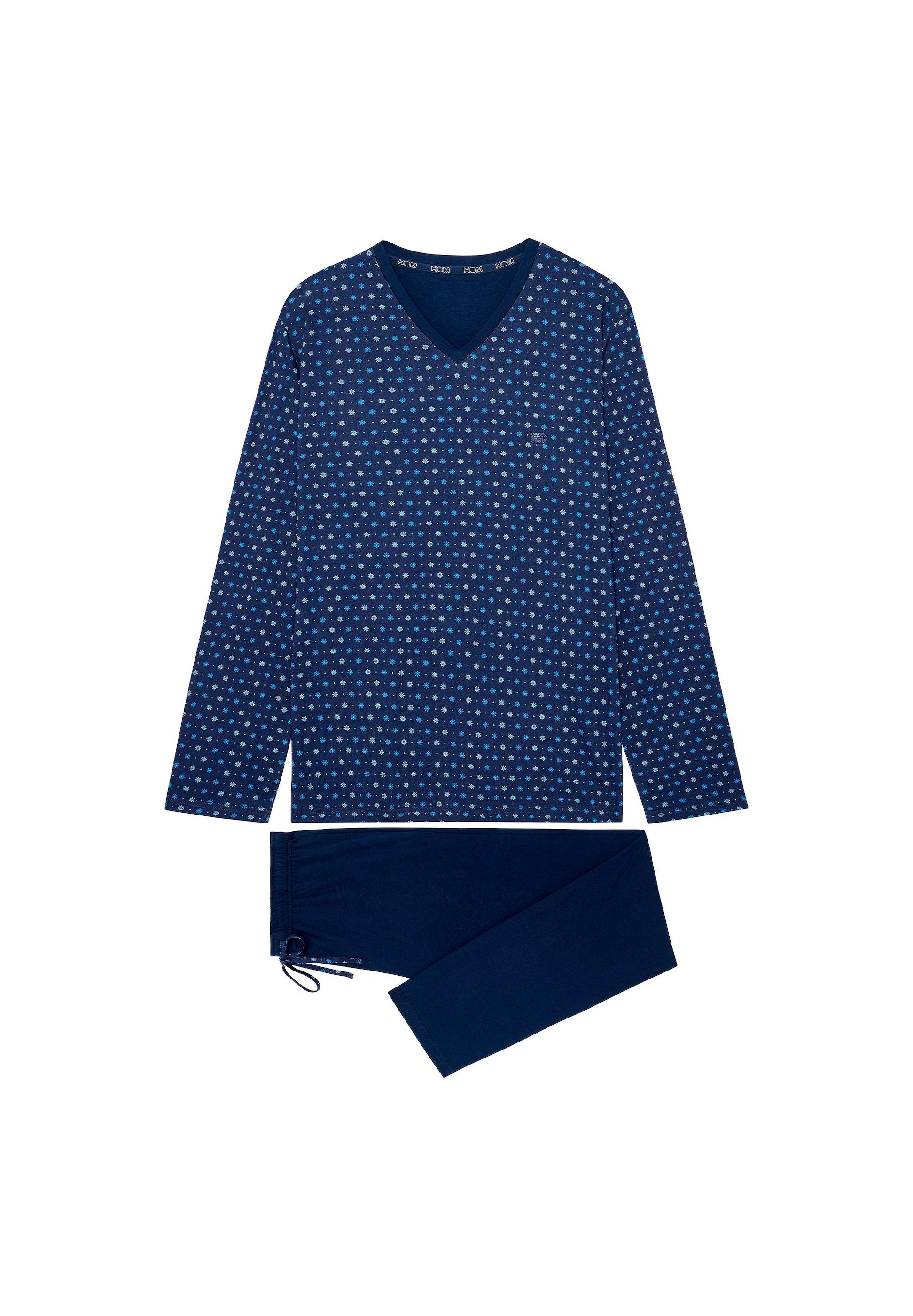 hom-modal-comfort-bo-403213-pyjama-long-homme-bleu image 1