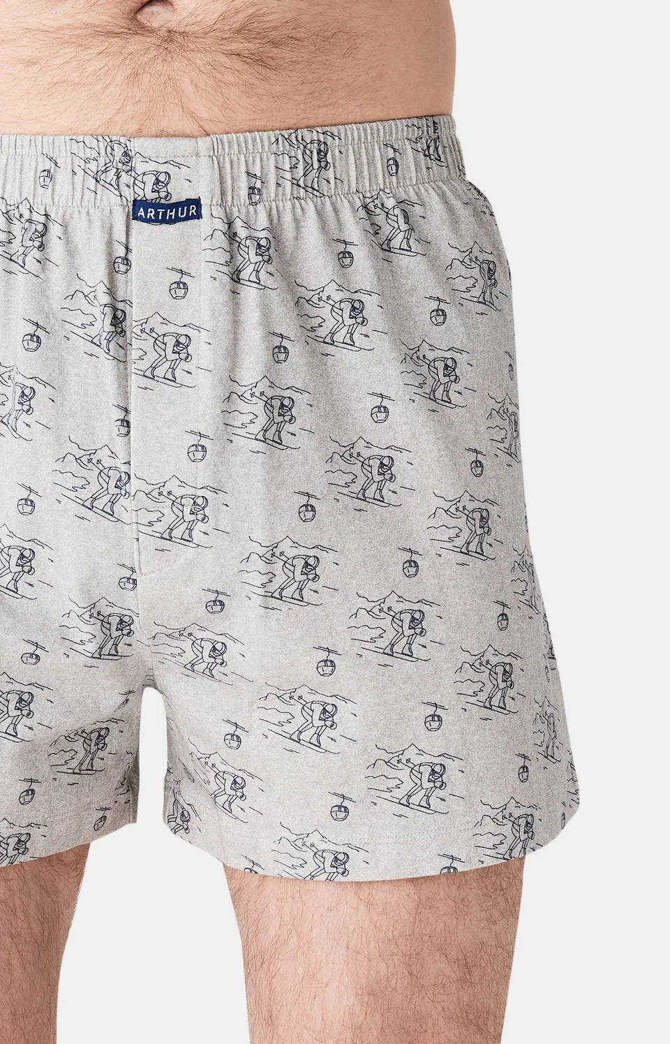arthur-le-club-cale-on-descente-de-lit-jersey-coton-gris image 1