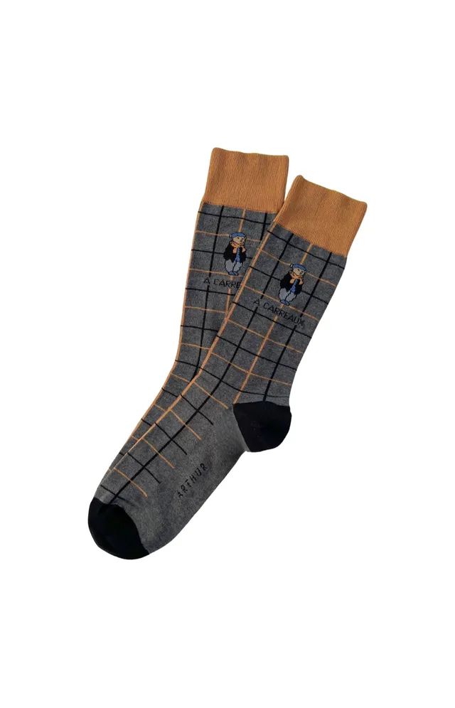 arthur-bob-oliver-chaussettes-homme-coton-gris-40-46 image 1
