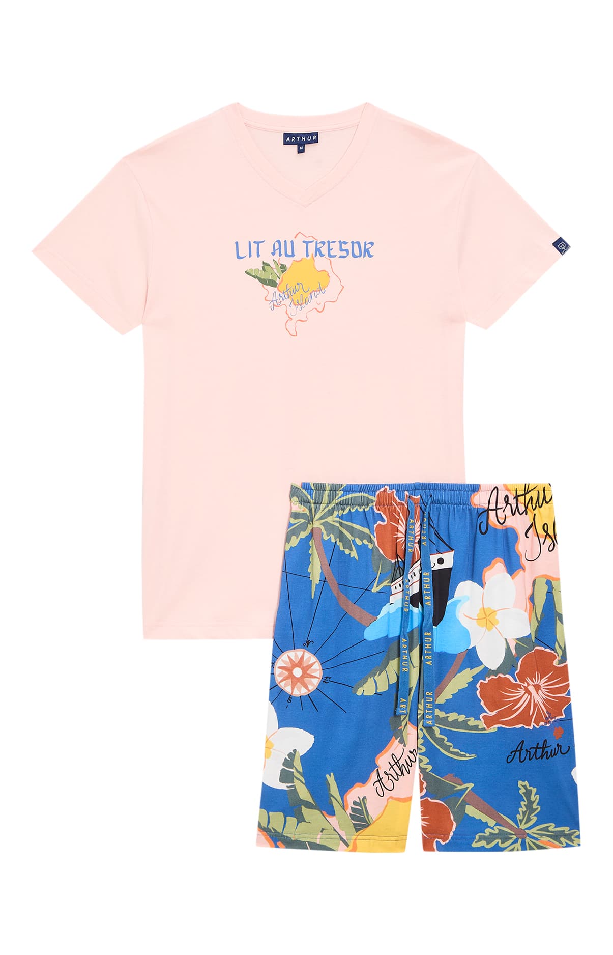 arthur-bob-arthur-island-pyjashort-homme-multicolore image 3