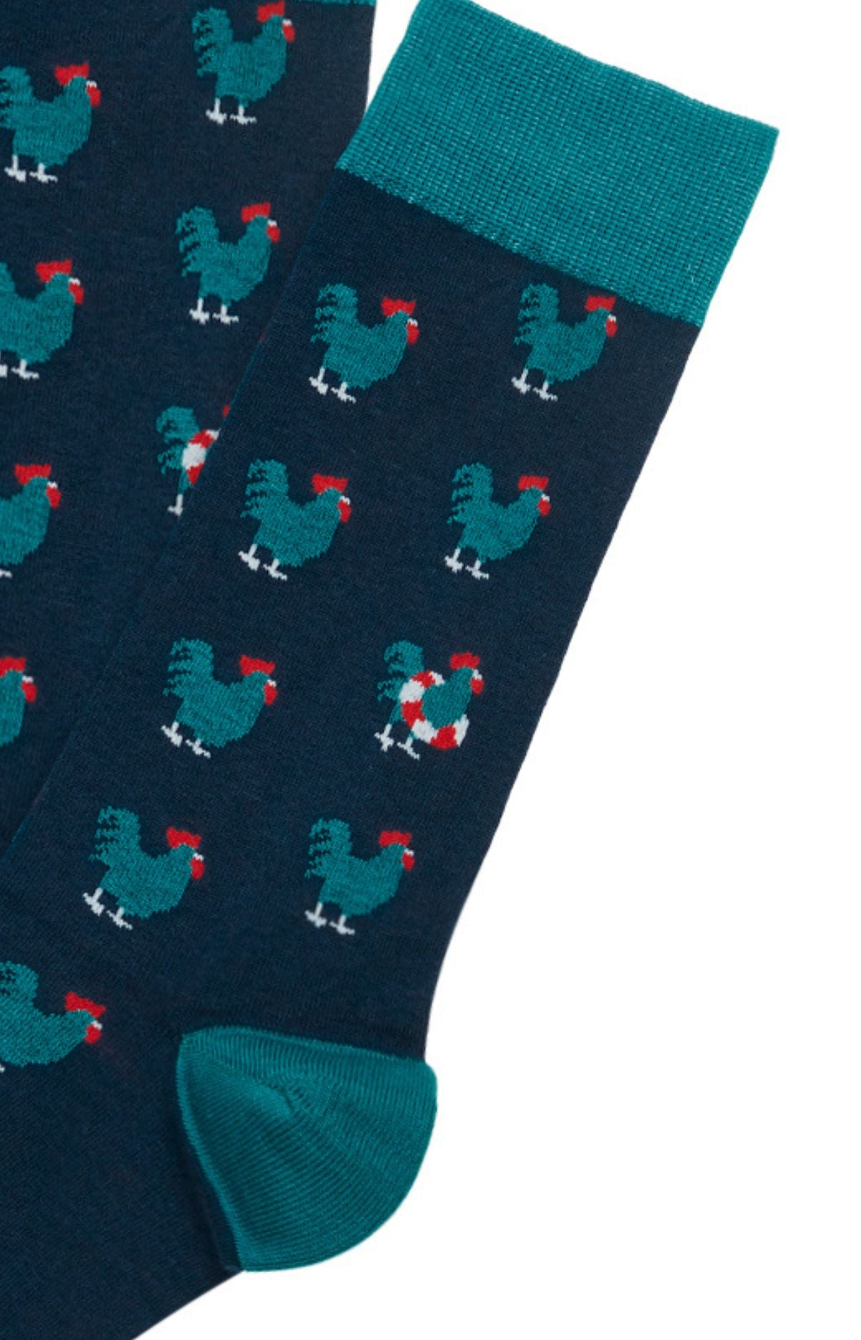 arthur-bob-coq-chaussettes-homme-marine-coton-bio image 2