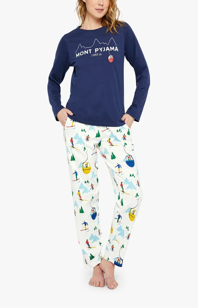arthur-bob-pyjama-mont-pyjama-blanc-coton-bio-femme image 1