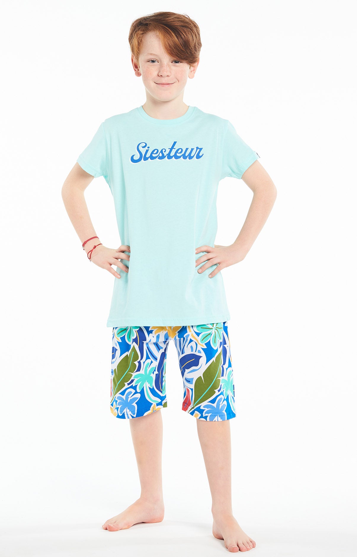 arthur-bob-pyjashort-malibu-roi-coton-bio-enfant image 2