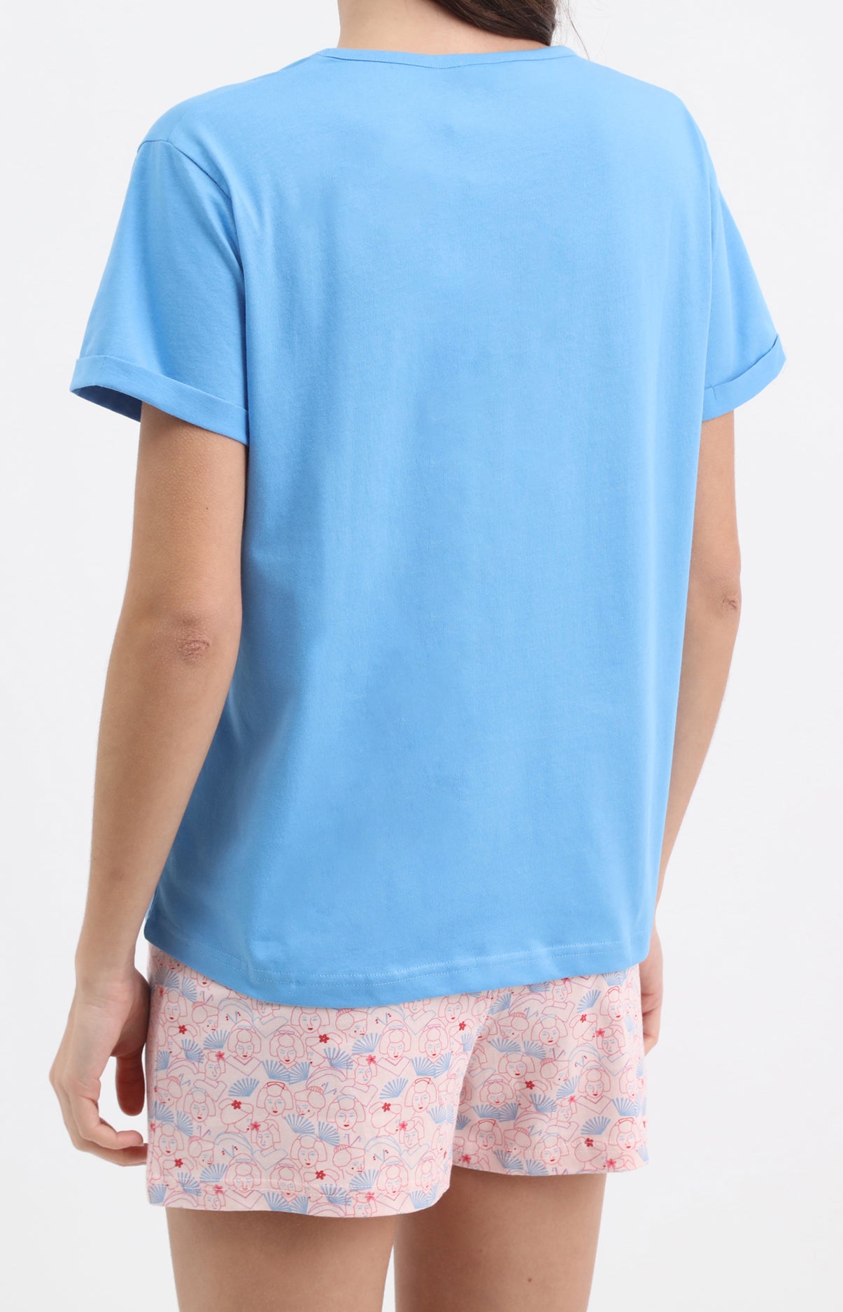 arthur-bob-pyjashort-sommeil-levant-rose-coton-femme image 4
