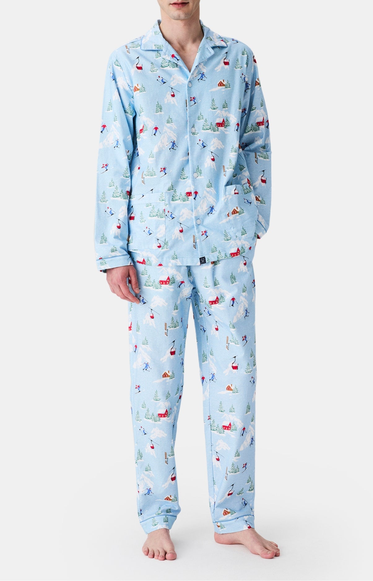 arthur-bob-no-l-en-altitude-pyjama-pilou-homme-ciel image 1