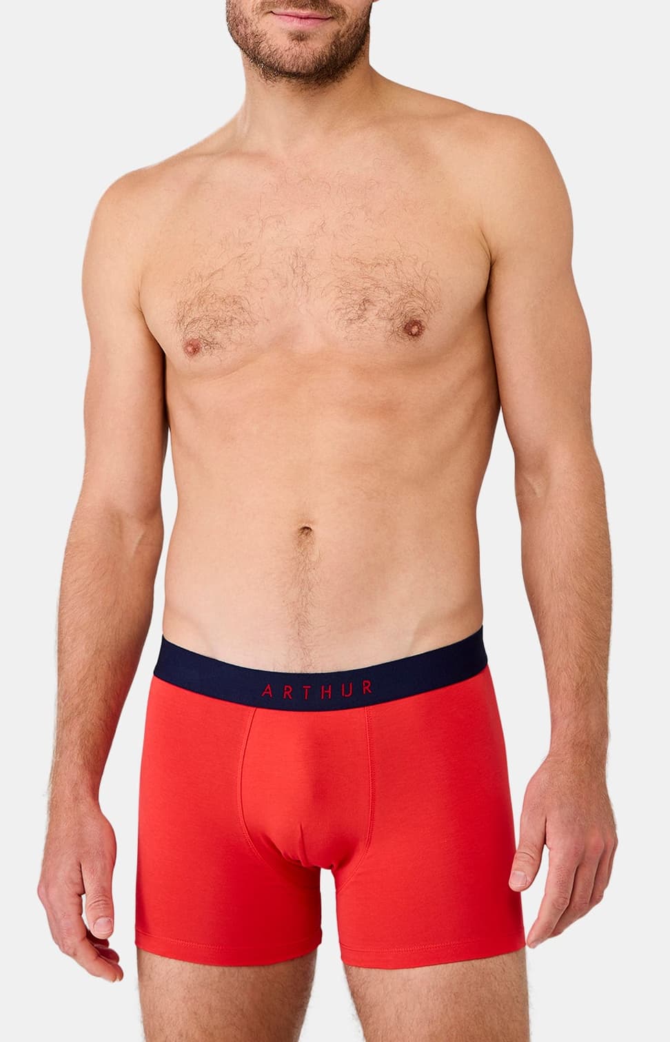 arthur-bob-ol-boxer-homme-rouge-coton-bio image 2