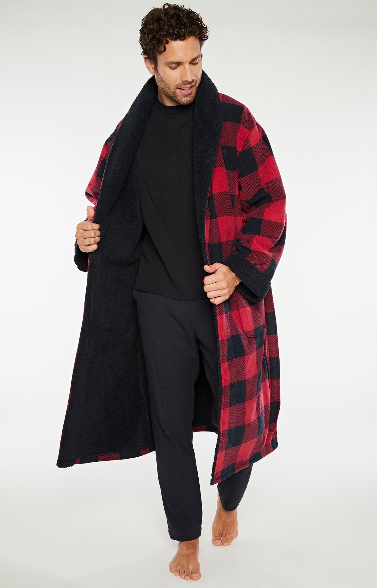 arthur-bob-megan-robe-de-chambre-polaire-prune image 2