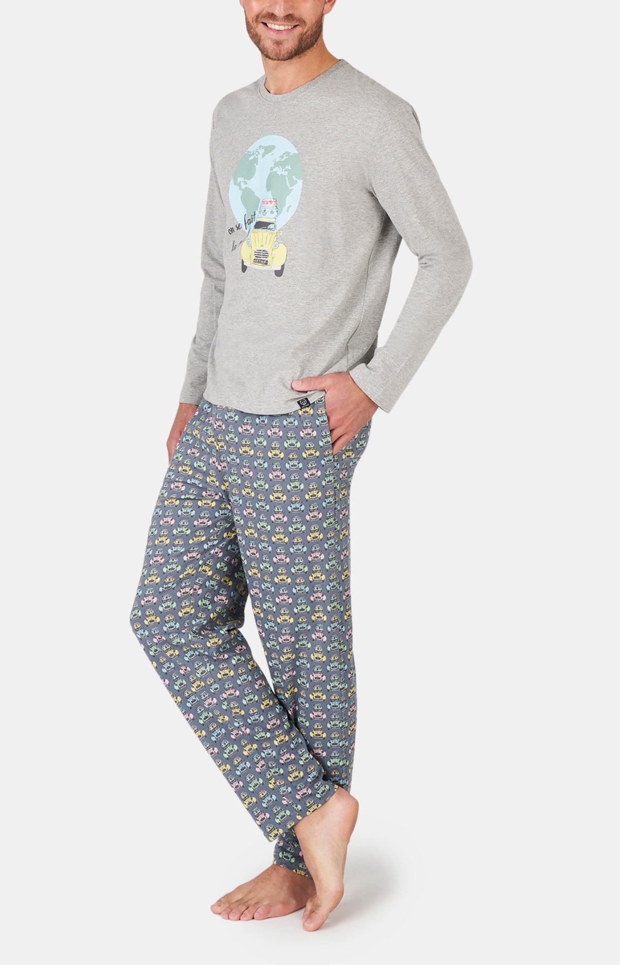 arthur-bob-pyjama-2cv-multicolore-s-coton-bio image 4