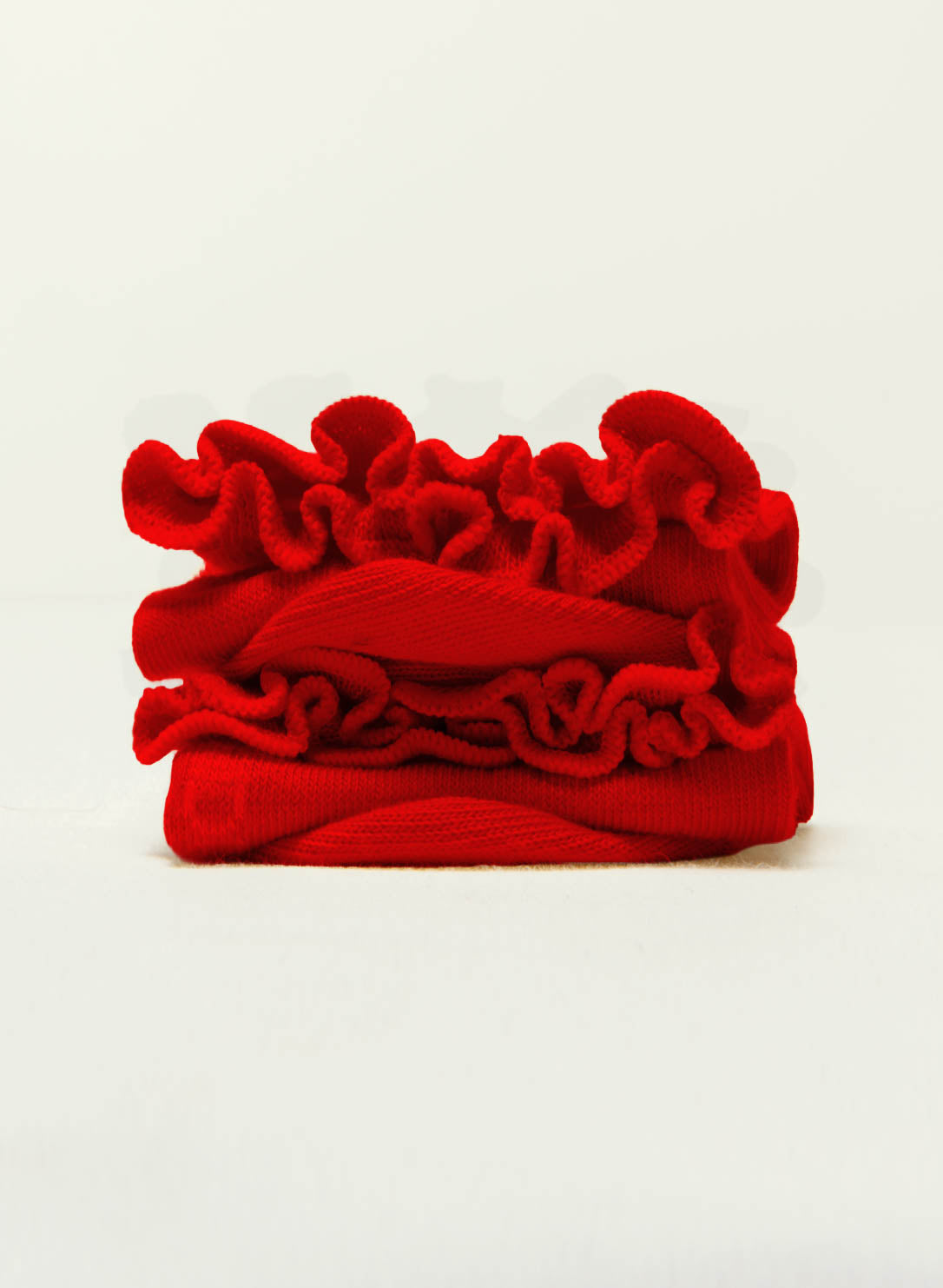 archiduchesse-fantaisie-collerettes-rouge-chaussettes-courtes-coton image 1