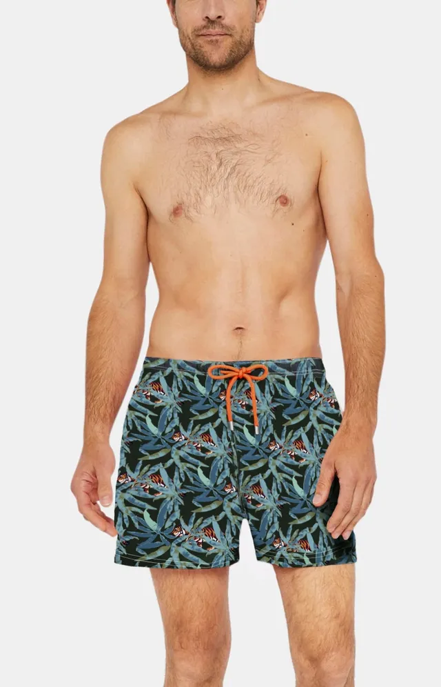 arthur-bob-tigre-short-de-bain-homme-recycl-kaki image 1