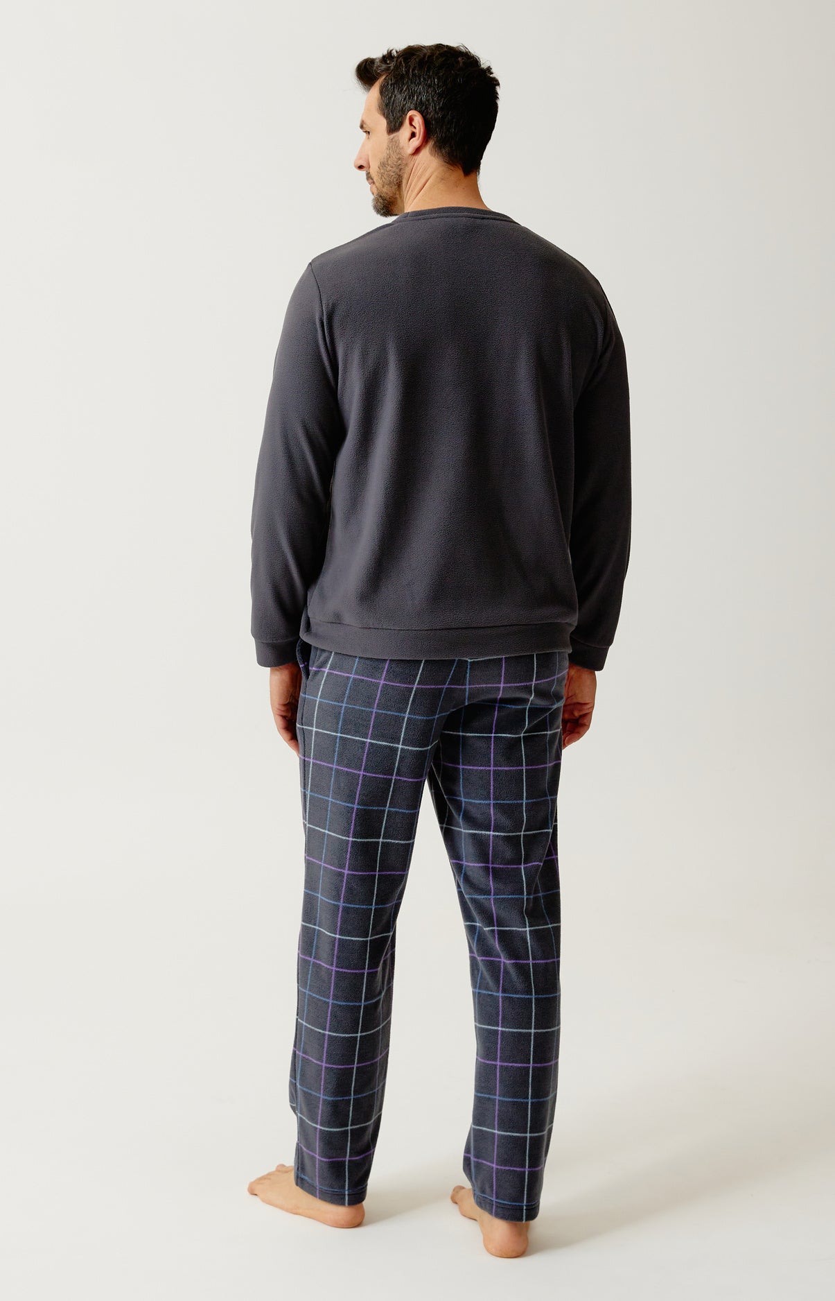 arthur-bob-carol-pyjama-polaire-homme-ebony-carreaux image 6