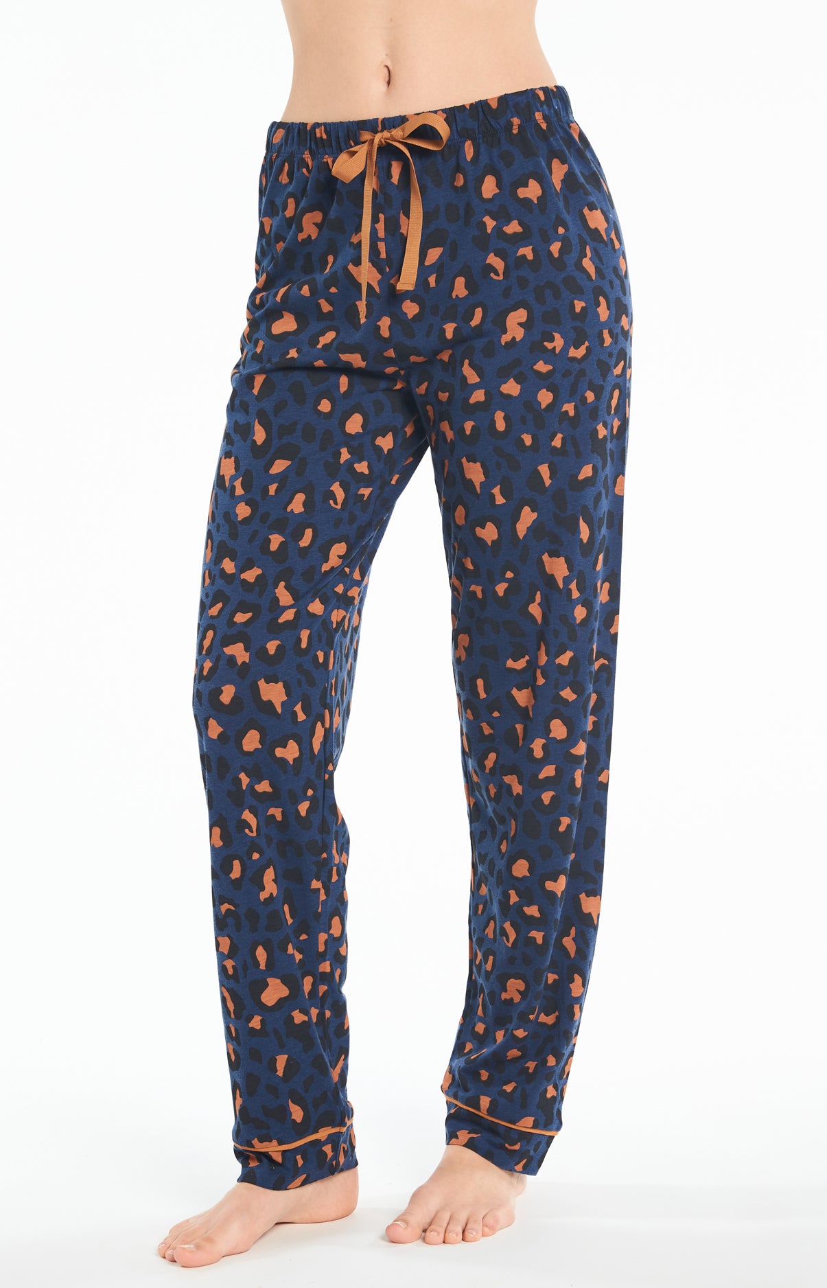 arthur-bob-leopard-pyjama-femme-marine-s-lyocell-coton image 4