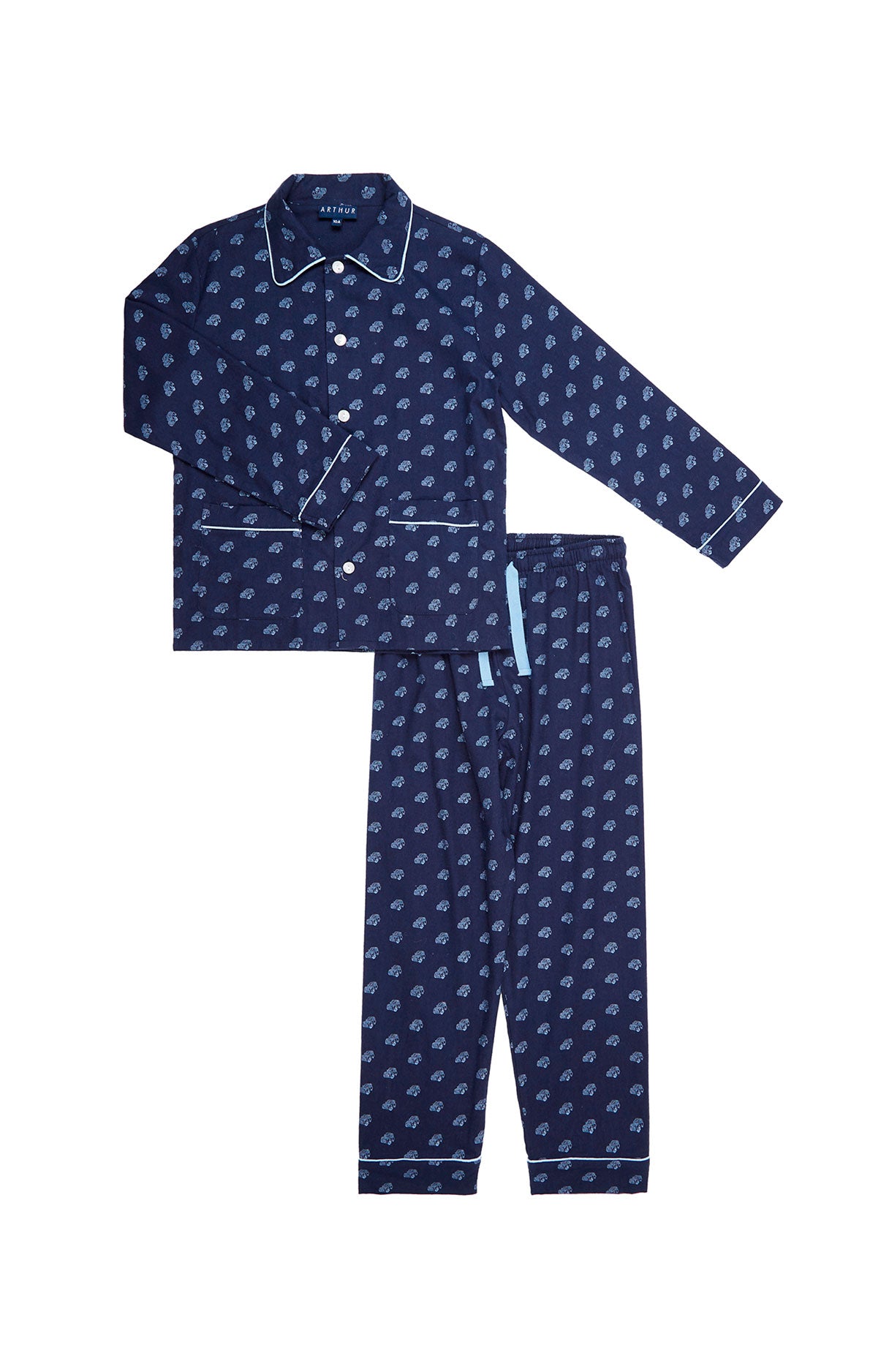 arthur-bob-pyjama-enfant-2cv-bouton-marine image 3
