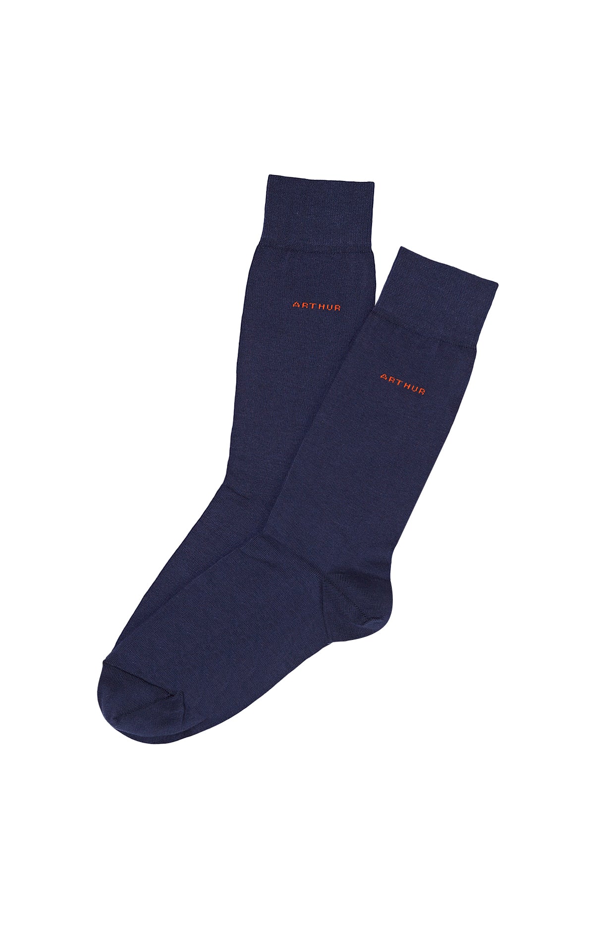 arthur-bob-chaussettes-unies-chaussettes-marine-40-46-coton image 1