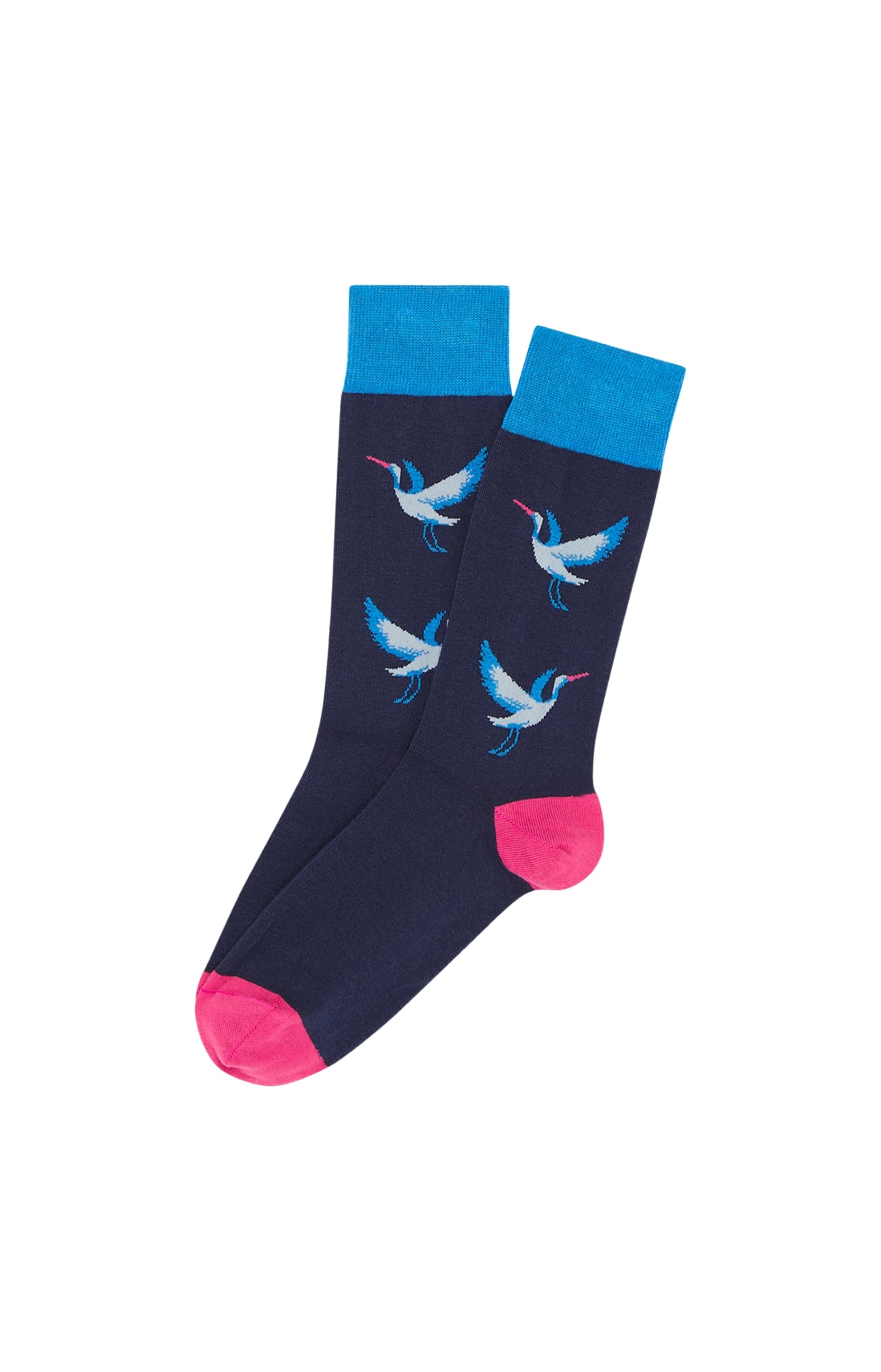 arthur-bob-chaussettes-birdie-marine-coton-bio-40-46 image 1