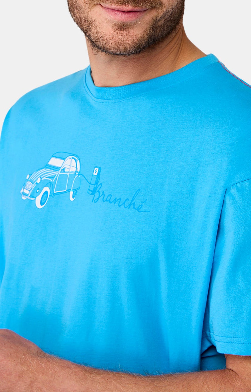 arthur-bob-maxi-tee-shirt-2cv-branch-bleu-bio image 2