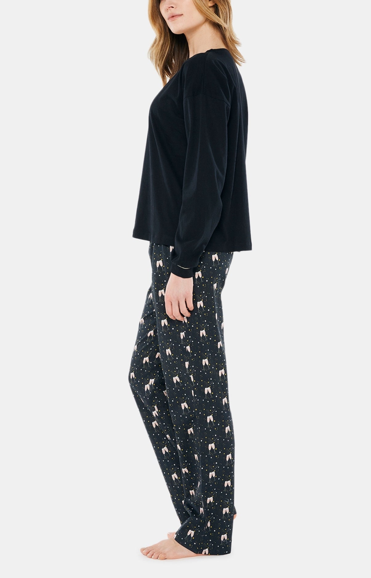 arthur-bob-p-tillante-pyjama-coton-bio-noir-xl image 2