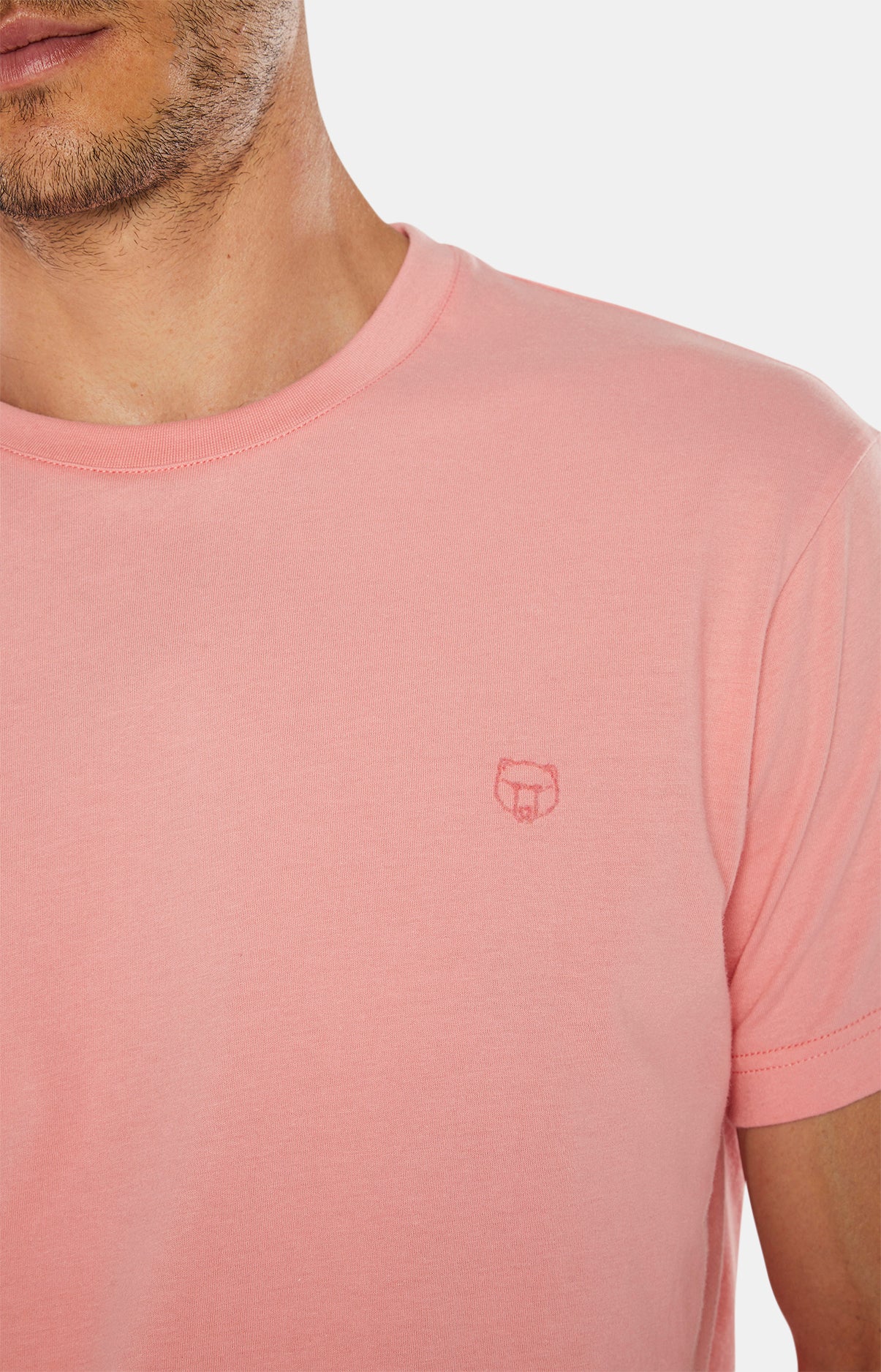 arthur-bob-tee-shirt-manches-courtes-uni-fraise-coton-bio image 5