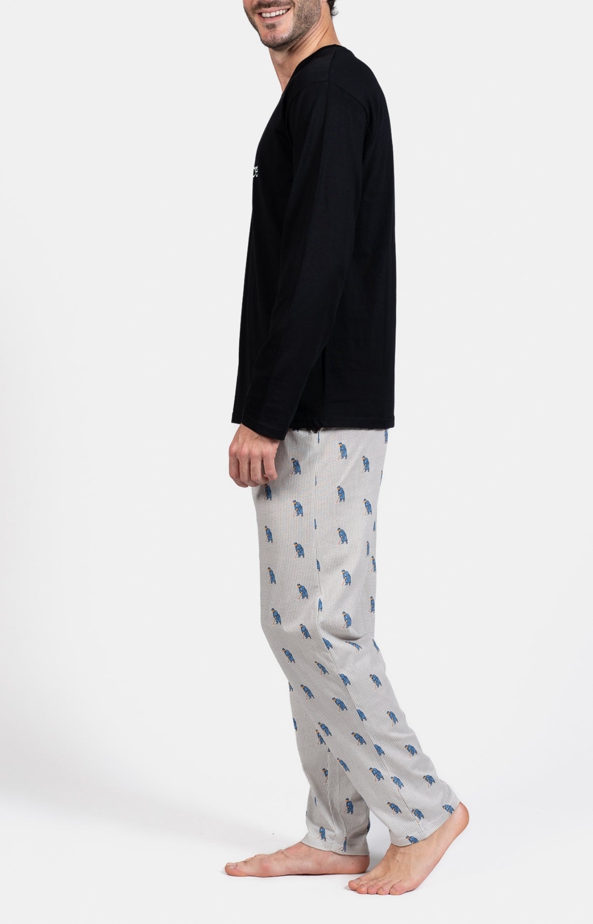 arthur-bob-pyjama-night-clubber-coton-gris-m image 5