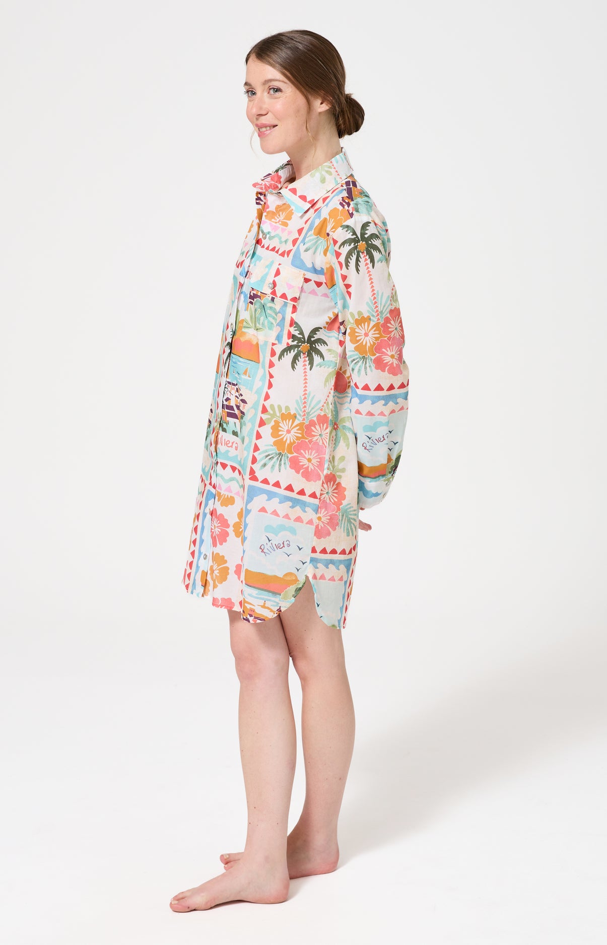 arthur-bob-french-riviera-robe-chemise-multicolore-coton image 2