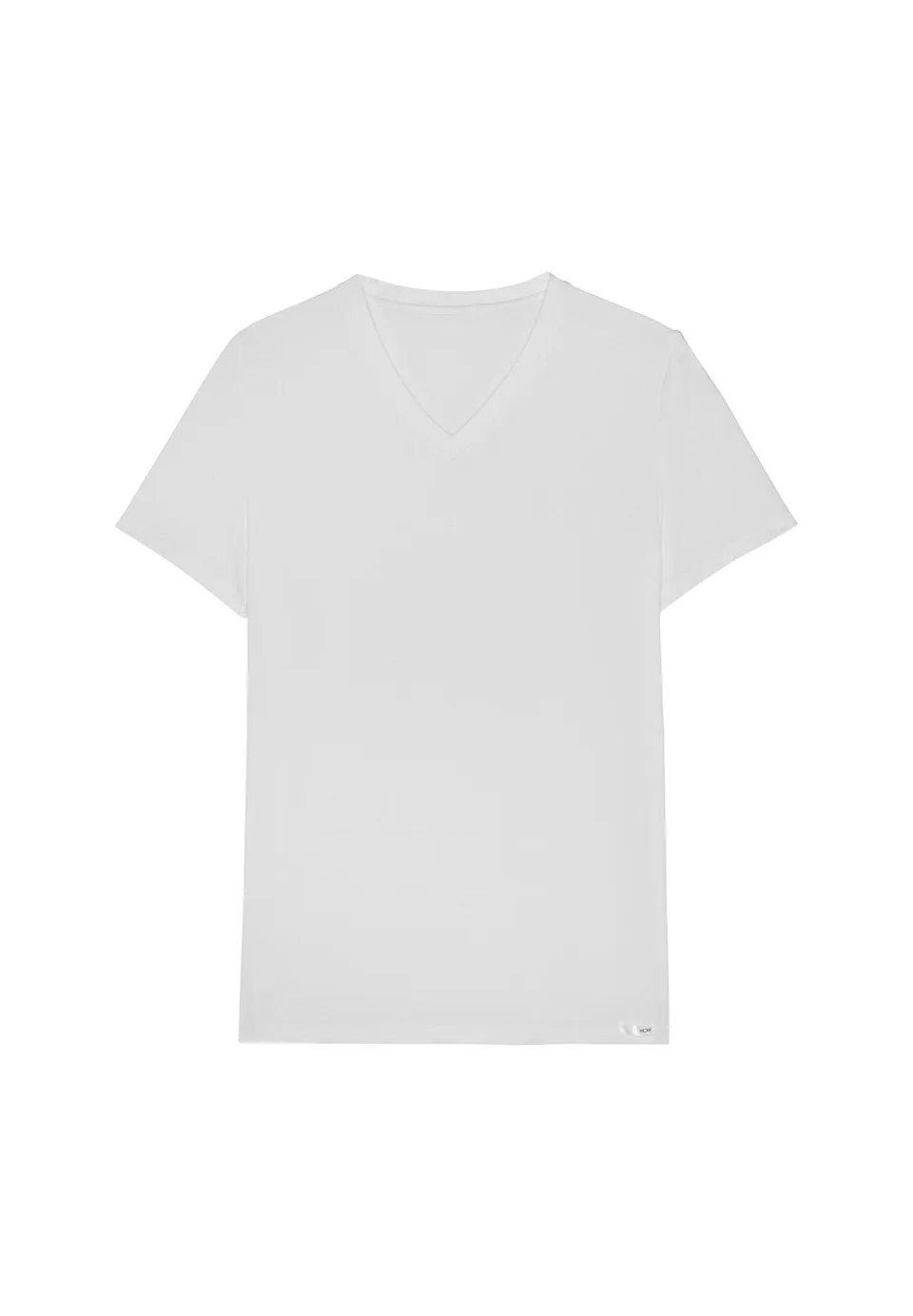 hom-tencel-soft-402466-t-shirt-blanc-col-v image 1