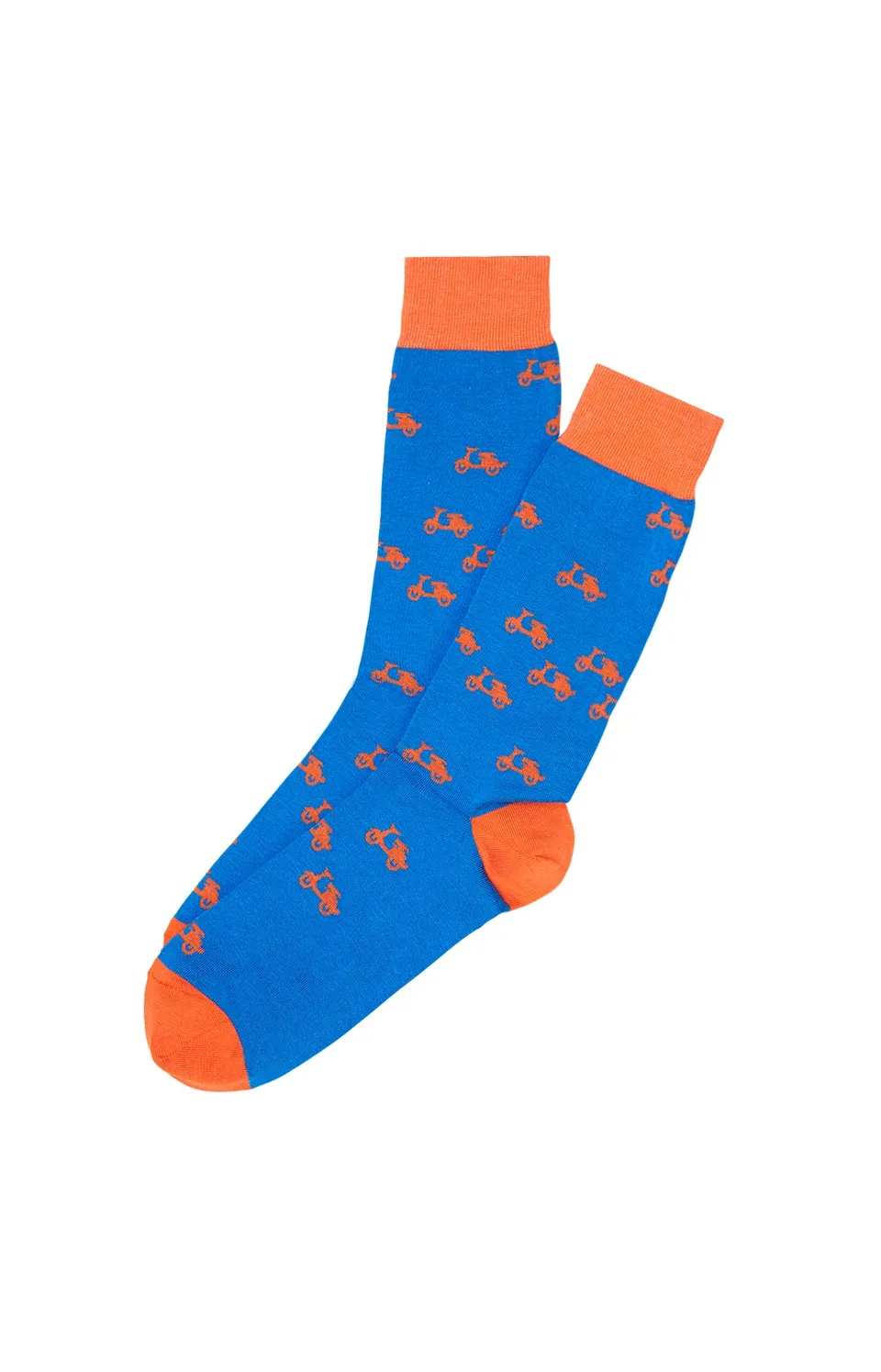 arthur-bob-scooter-chaussettes-homme-bleu-made-in-france image 1