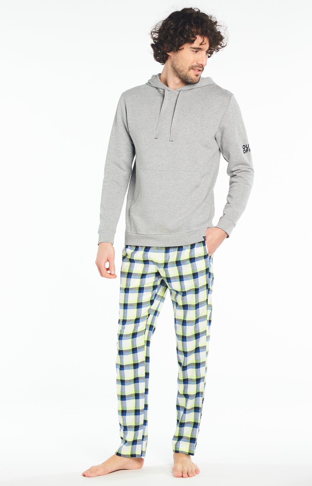 arthur-bob-sweat-capuche-gris-coton-bio-haut-de-pyjama image 5