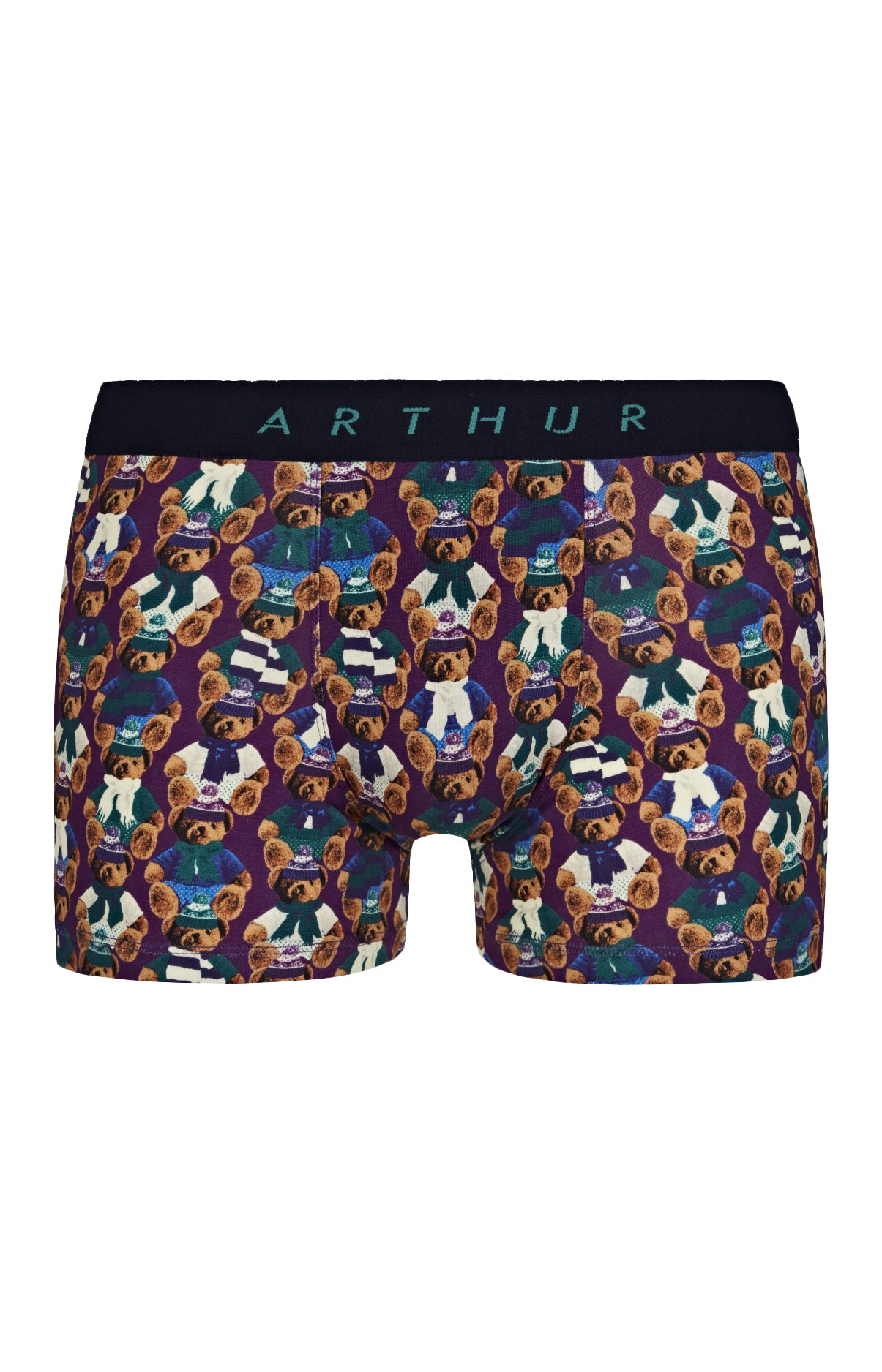 arthur-bob-teddy-boxer-homme-coton-bio-violet image 3