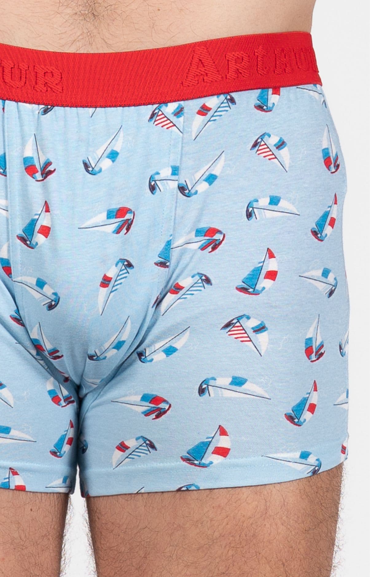 arthur-bob-boat-voilier-boxer-rouge-jersey-coton-homme image 1