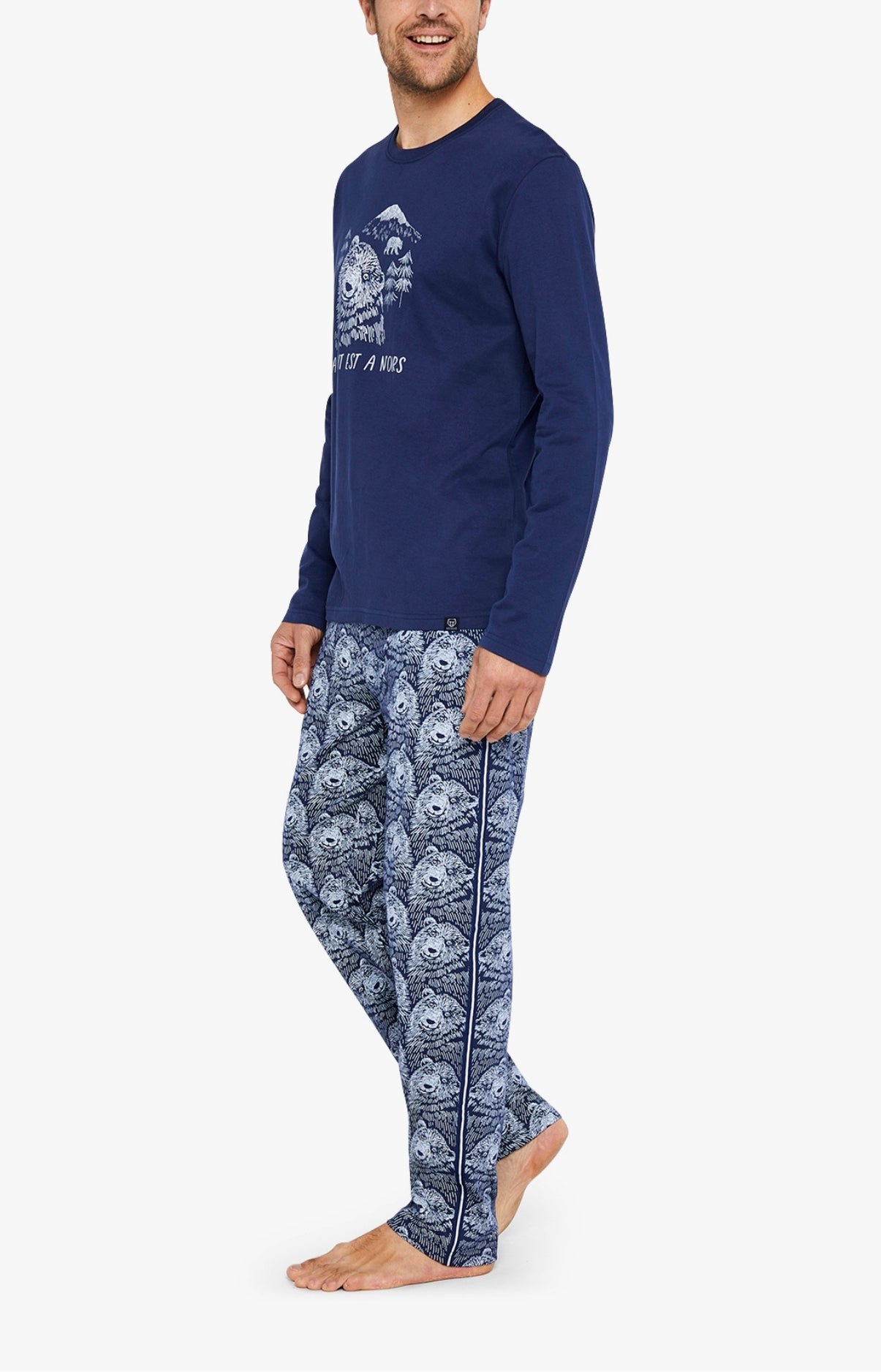 arthur-bob-ours-pyjama-homme-marine image 2