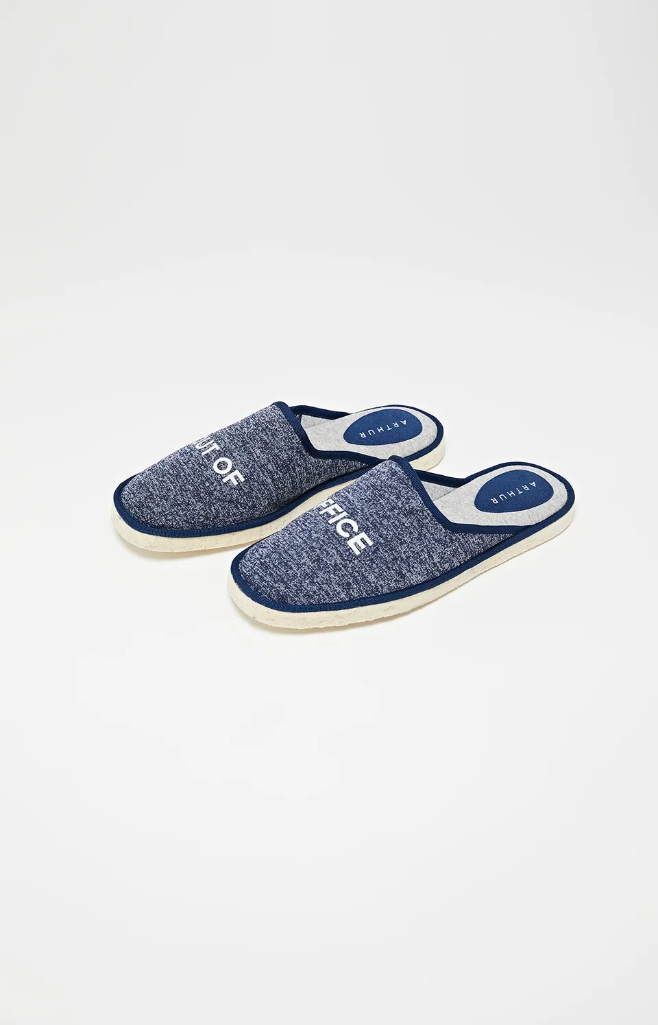 arthur-bob-mules-out-of-office-denim-gris image 1
