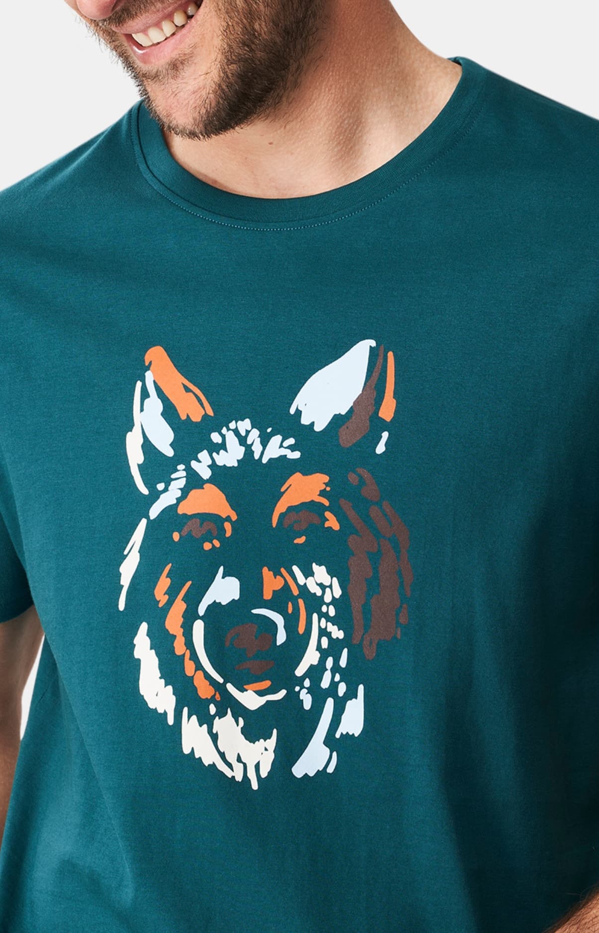 arthur-bob-tee-shirt-jeune-loup-canard-coton-bio-homme image 2