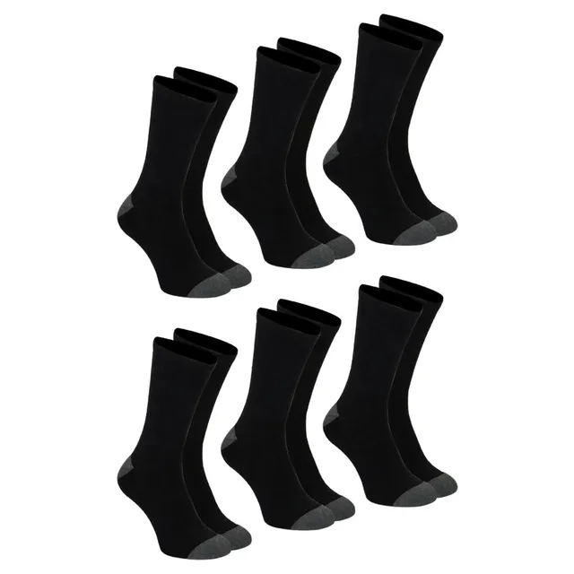 athena-ecopack-sport-mi-chaussettes-homme-noir-x6-43-46 image 1