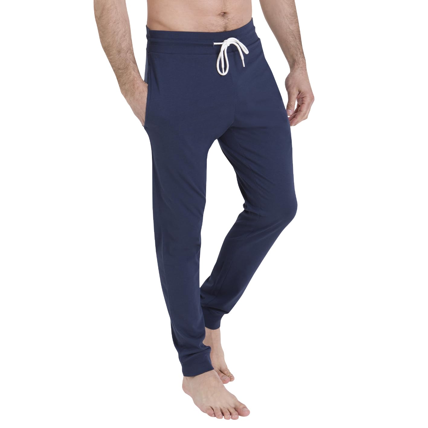 athena-thermik-waffle-7p33-ensemble-pyjama-homme-bleu-coton image 2