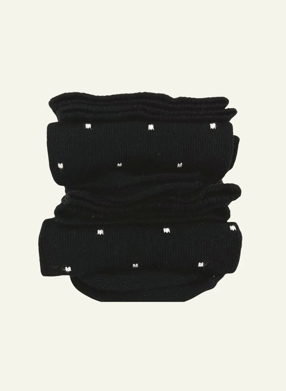 archiduchesse-fantaisie-pixel-blanc-chaussettes-recycl-es-noires image 1