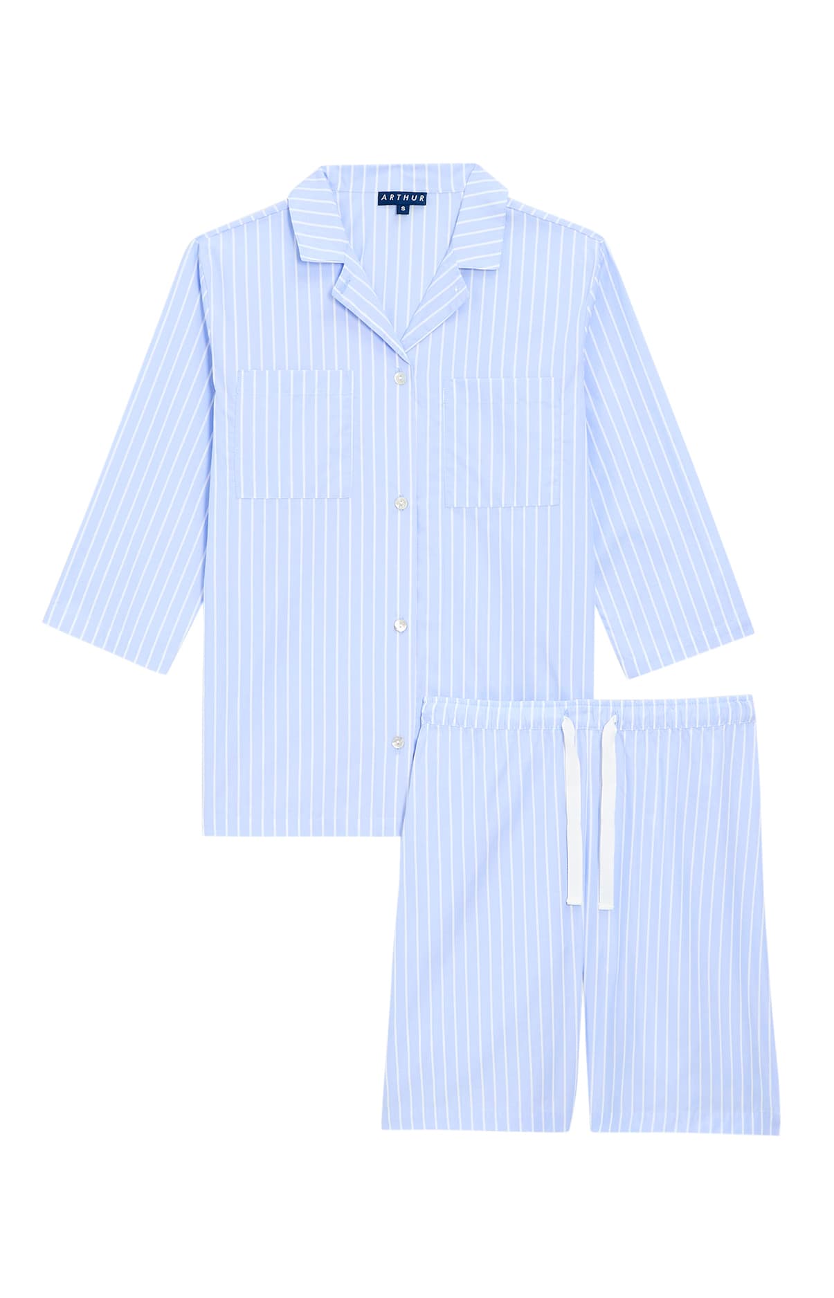 arthur-bob-pyjama-court-mona-pyjama-femme-bleu-ray image 3