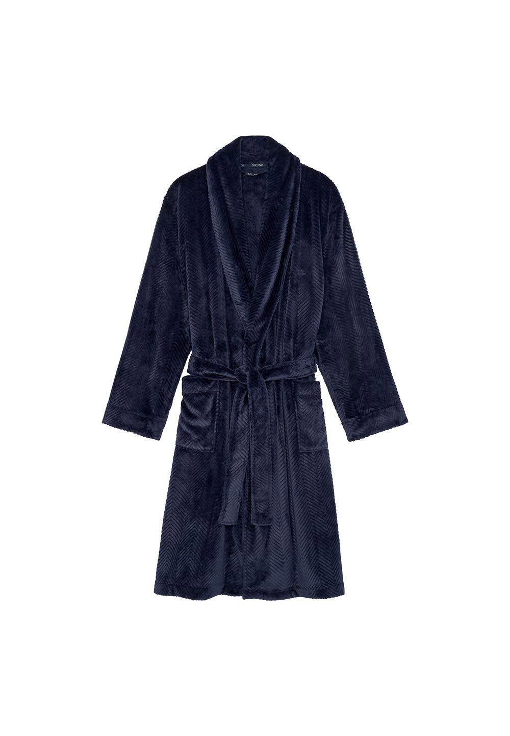 hom-modal-comfort-everest-peignoir-homme-marine-xl image 1