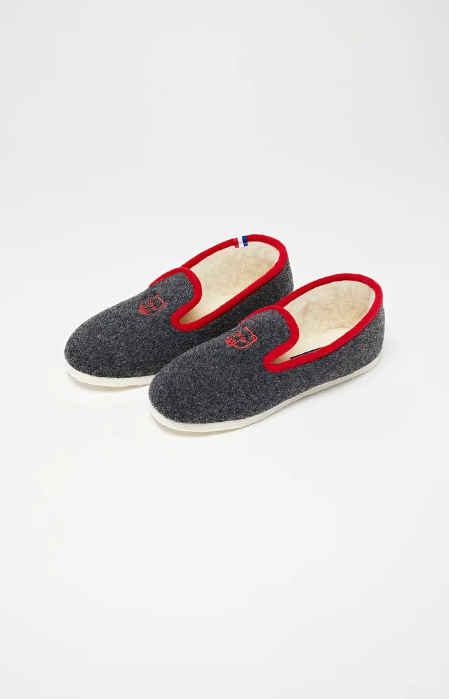 arthur-bob-laine-charentaises-homme-laine-gris image 1