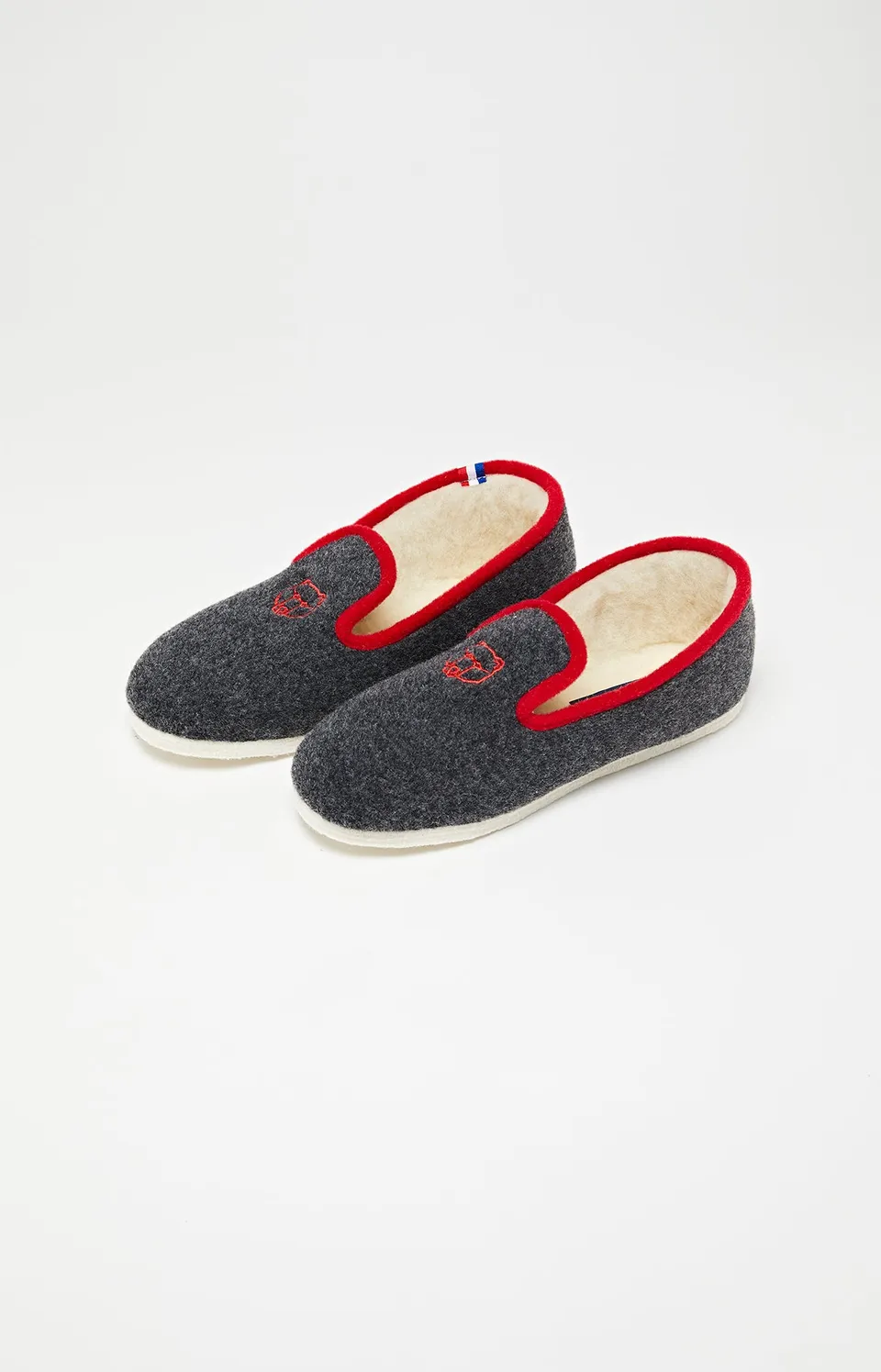 arthur-bob-laine-charentaises-homme-laine-gris image 1