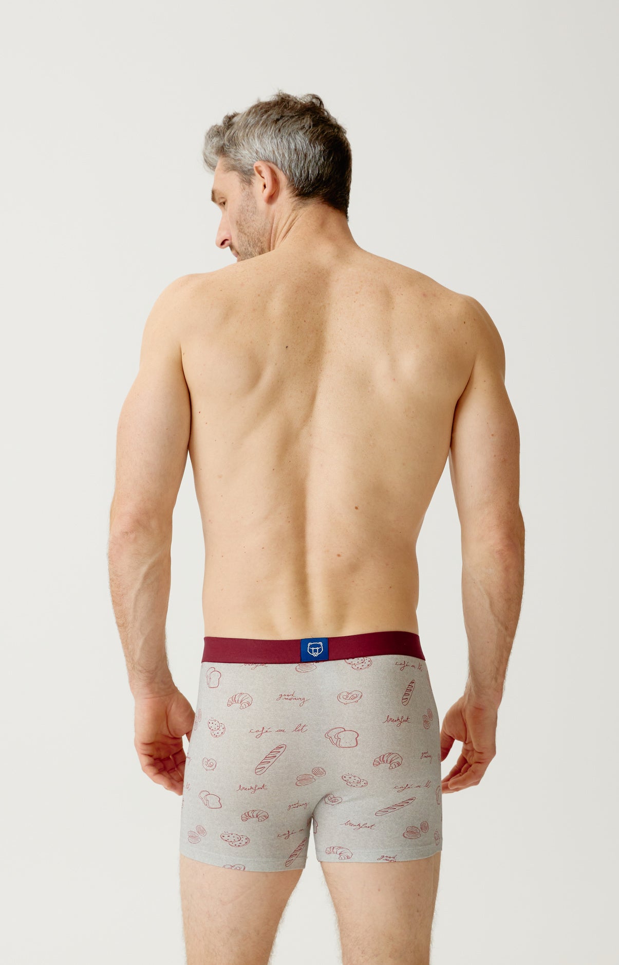 arthur-bob-boxer-p-tit-dej-au-lit-coton-bio-gris-homme image 5