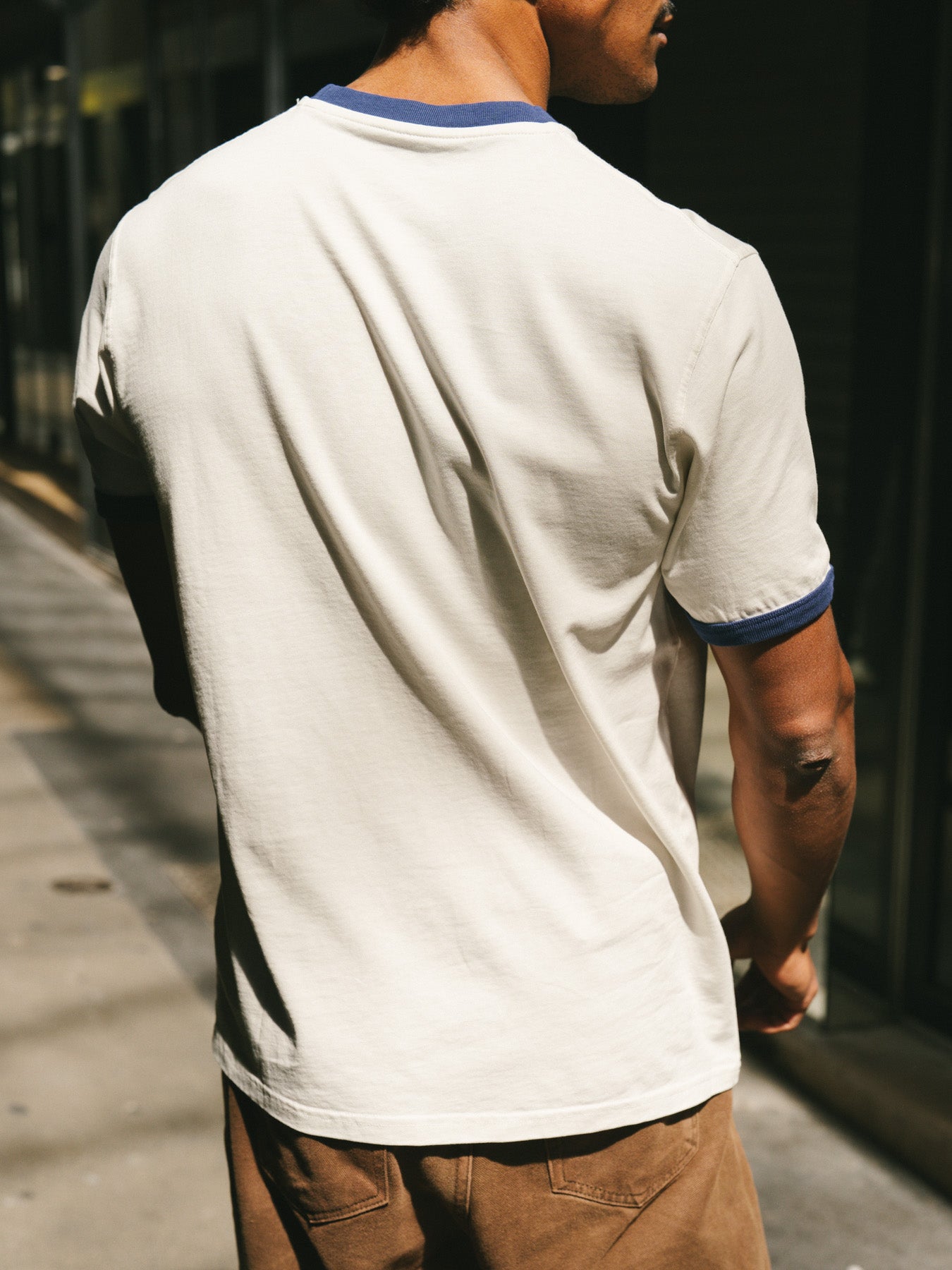 p-trone-varsity-t-shirt-manches-courtes-bleu-marine image 6