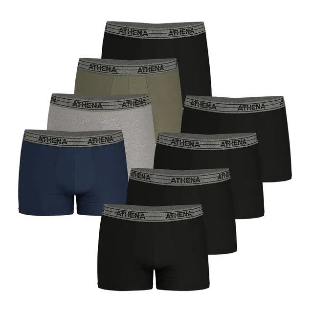 athena-ecopack-boxer-homme-lot-de-8-coton-stretch image 1