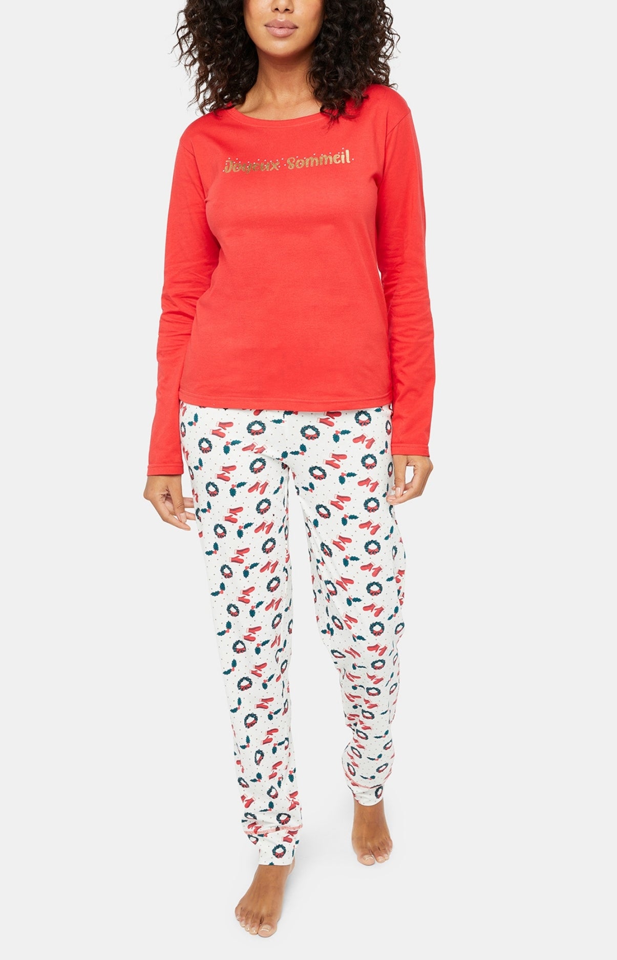 arthur-bob-pyjama-joyeux-sommeil-ivoire-coton-femme image 1