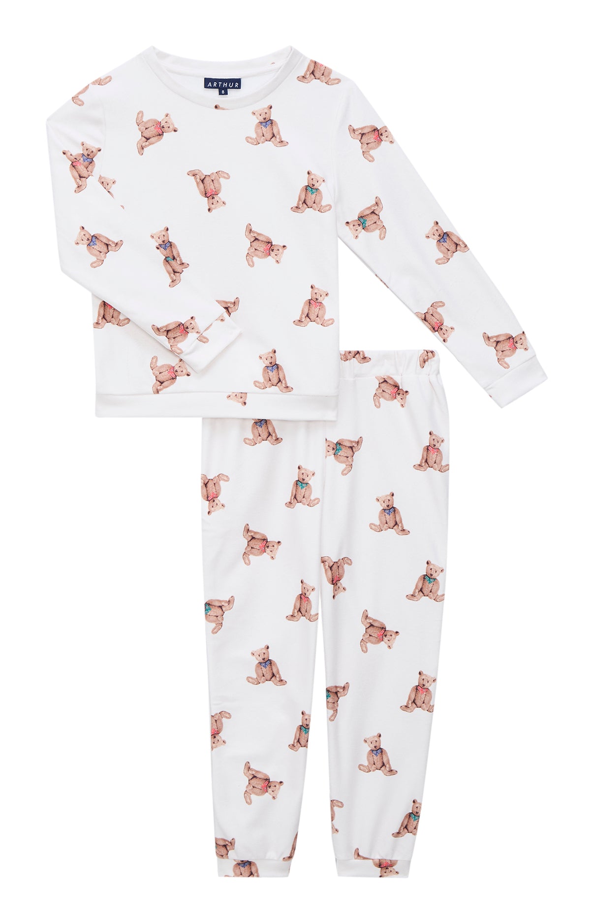 arthur-bob-old-teddy-pyjama-enfant-polaire-ivoire image 3