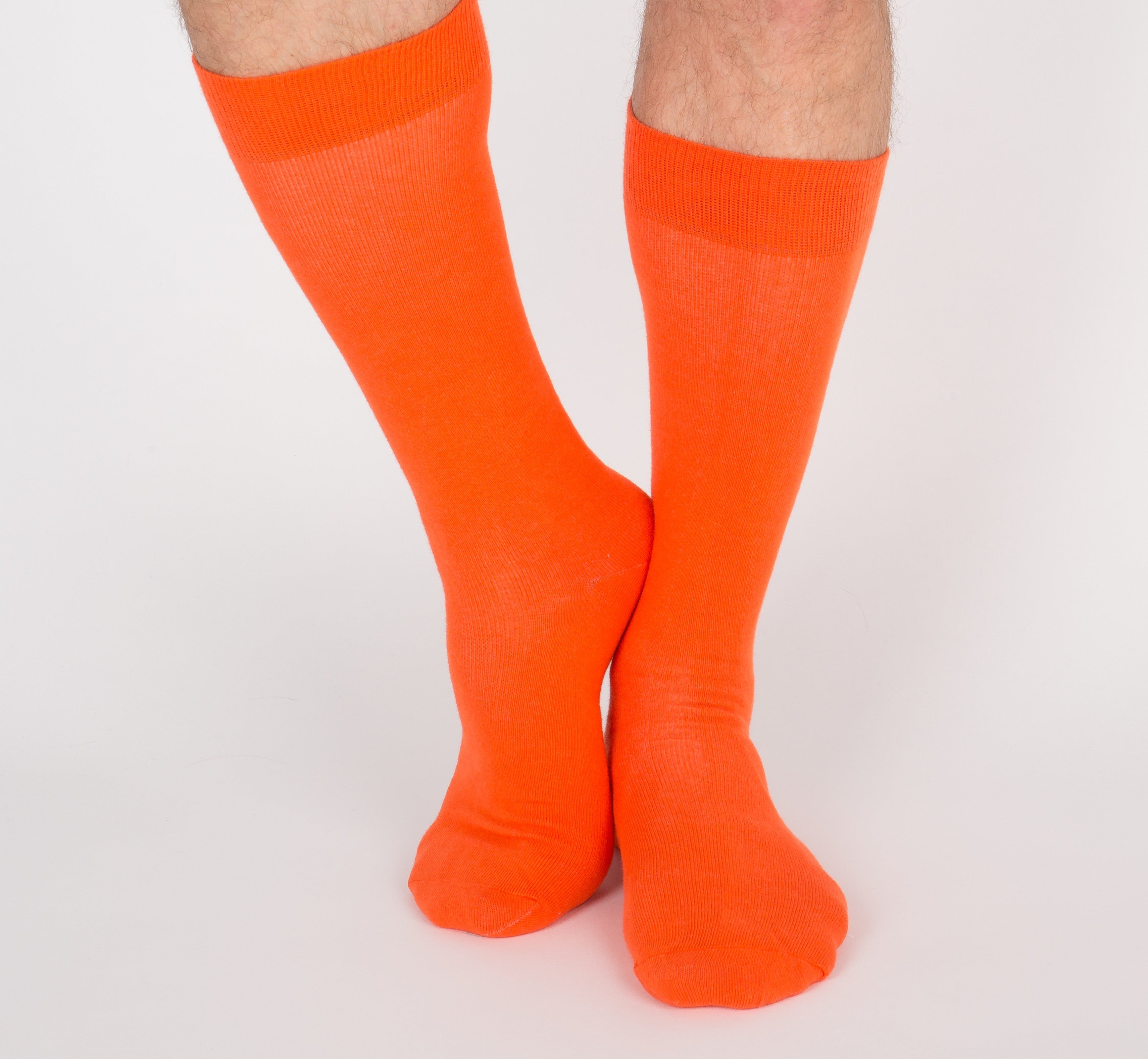 archiduchesse-de-ville-chaussettes-orange-citrouille-coton-mi-haute image 7