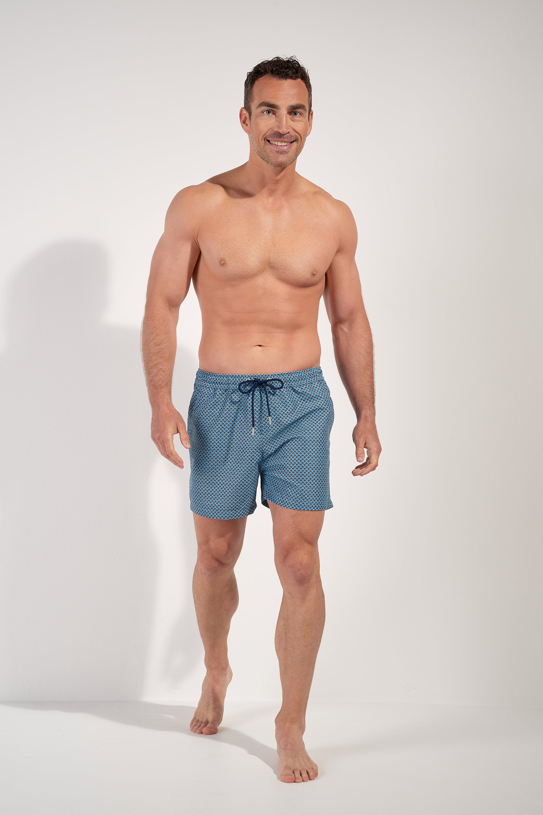 hom-h-fresh-cappuccino-boxer-de-plage-bleu-imprim image 4